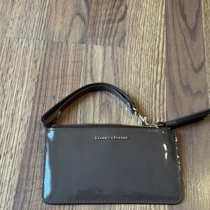 Dooney & Bourke Glossy Brown Wristlet